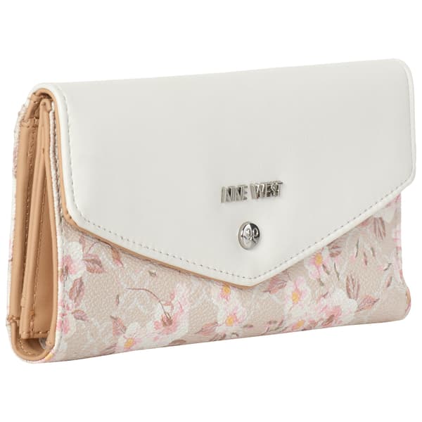 Nine West Norah Multi Clutch - Milk Logo Floral