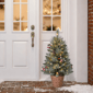 Puleo International 3ft. Pre-Lit Snowy Christmas Tree in Basket - image 3