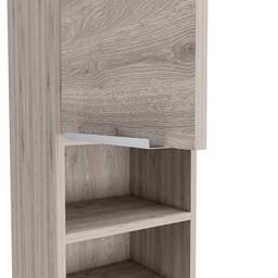 FM FURNITURE Ezra Light Grey Bathroom Cabinet