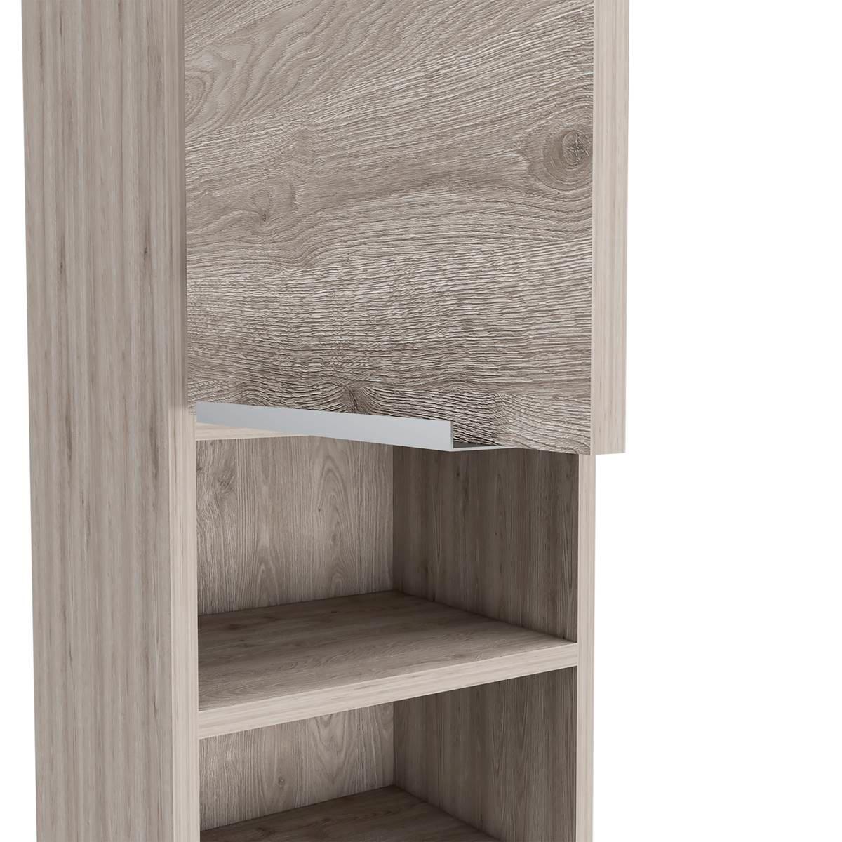 FM FURNITURE Ezra Light Grey Bathroom Cabinet