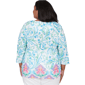 Plus Size Alfred Dunner Classics 3/4 Sleeve Scroll Floral Blouse - image 2