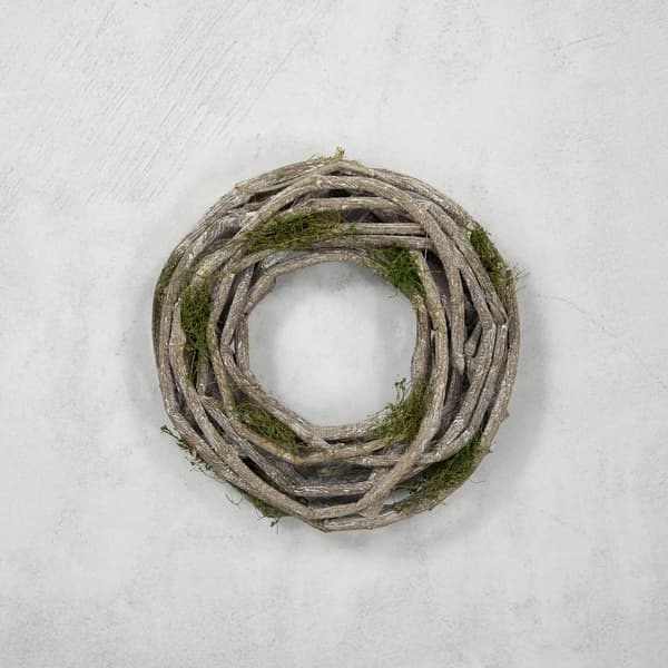 Northlight Seasonal Twig & Moss Artificial Spring Wreath