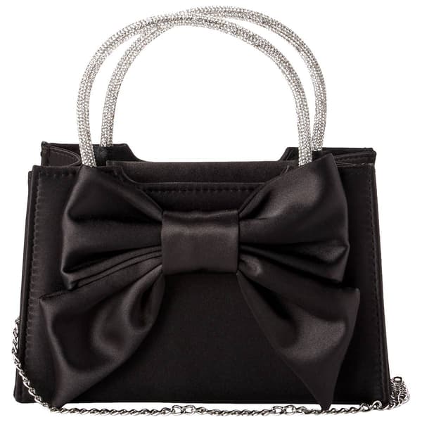 D''Margeaux Satin Bow Top Handle Clutch