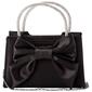 D''Margeaux Satin Bow Top Handle Clutch - image 1