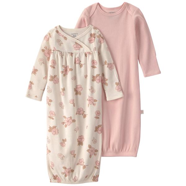 Baby Girl (Preemie-3M) Carter''s I G 2Pk Gown Floral Print