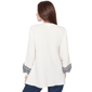 Womens Skye’s the Limit Fresh Start Scroll V-Neck Blouse - image 2