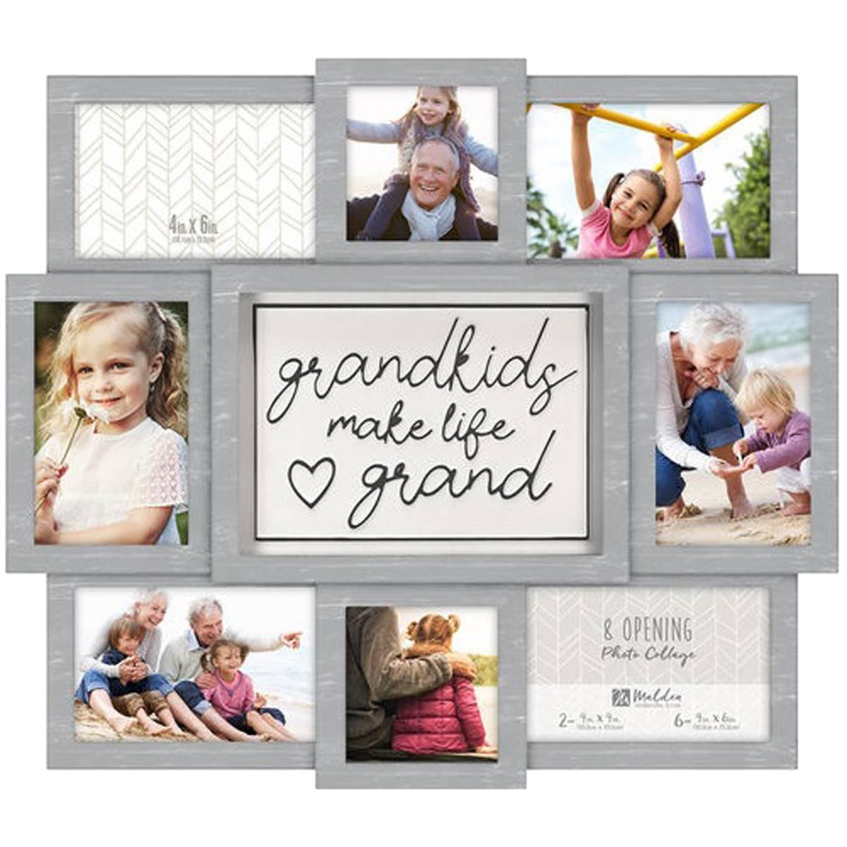 Malden 8 Opening Grandkids Grey Puzzle Collage