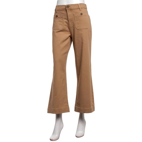 Womens da-sh Twill Wide Leg Front Patch Pocket Pants - image 