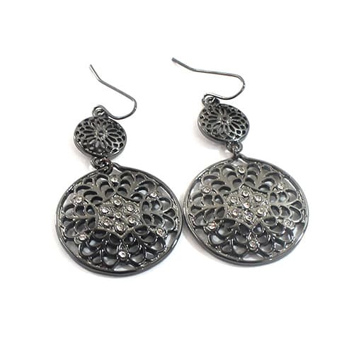 Adrienne Vittadini Filigree Drop Earrings - image 
