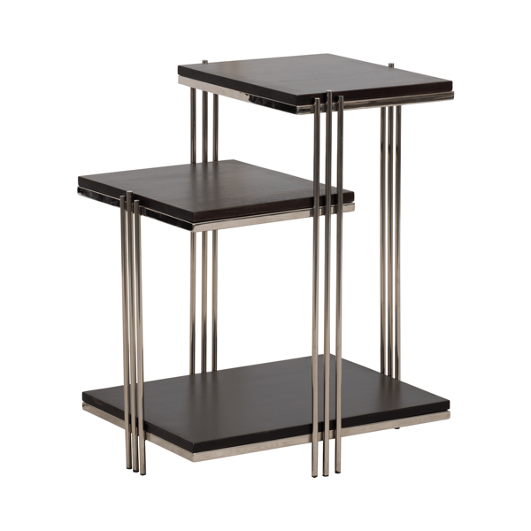 Sagebrook Home Metal & Mango Wood Three-Tier Accent Table