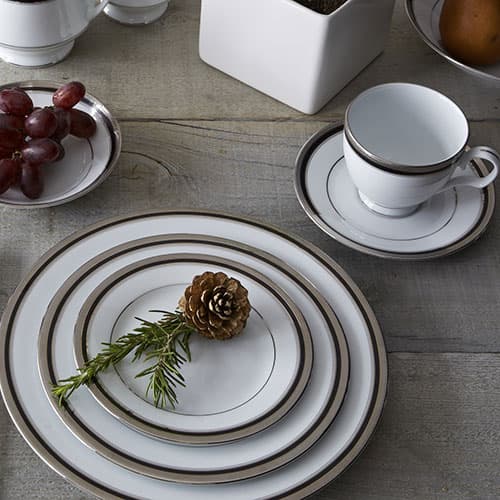 Noritake Austin Platinum 5pc. Place Setting