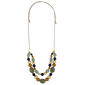 Ashley Cooper(tm) Gold-Tone 2-Row Multi-Bead Adustable Necklace - image 1