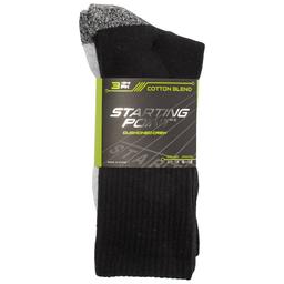Mens Starting Point(R) Premium 3pk. Crew Socks