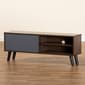 Baxton Studio Mallory Two-Tone Walnut Brown Finish Wood TV Stand - image 7