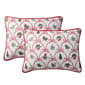 VCNY Home Multi Christmas Bow Microfiber Quilt Set - image 3