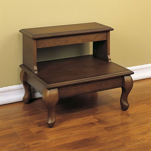 Linon Home Decor Attic Cherry Bed Steps
