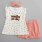 Toddler Girl Rene Rofe(R) 3pc. Smile Fruit Top & Bubble Shorts Set - image 1
