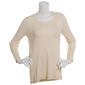 Womens Architect® Long Sleeve 2x2 Solid Rib Scoop Neck Tee - image 1