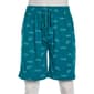 Mens Preswick & Moore(R) Teal Mini Sharks Drawstring Pajama Shorts - image 1