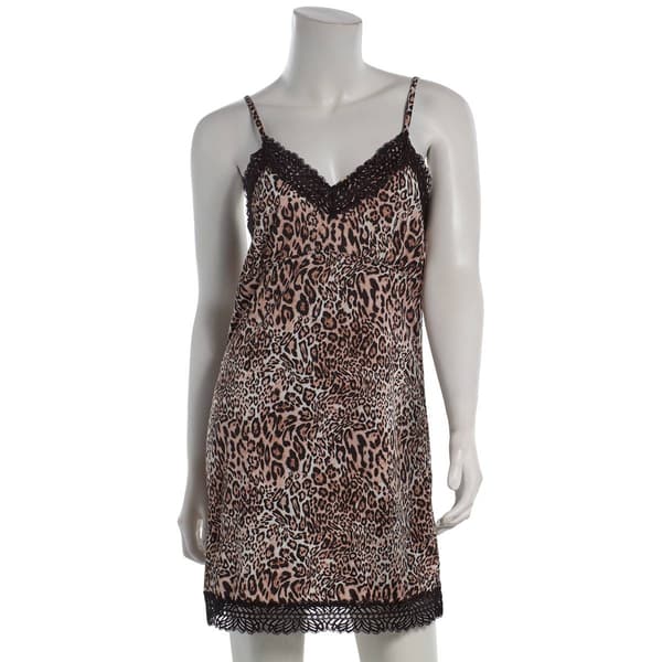 Womens Jessica Simpson Leopard Fun Chemise