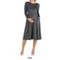 Womens 24/7 Comfort Apparel Fit and Flare Maternity Midi Dress - image 5