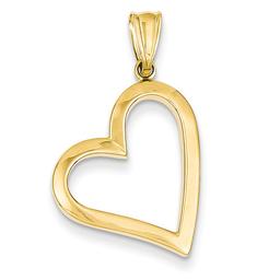 Gold Classics(tm) 14kt. Yellow Gold Hollow Heart Pendant