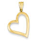 Gold Classics(tm) 14kt. Yellow Gold Hollow Heart Pendant - image 1