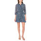 Womens MSK Long Sleeve Floral Medallion A-Line Dress - image 3