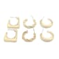 Adrienne Vittadini Gold Mini Trio Hoop Earring Set - image 1
