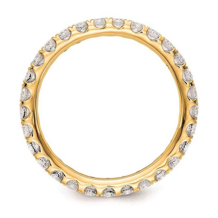 Pure Fire 14kt. Yellow Gold Lab Grown Diamond Eternity Band