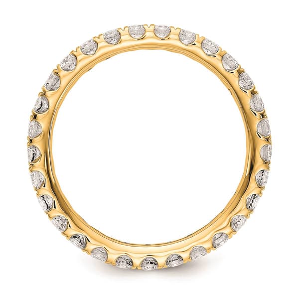 Pure Fire 14kt. Yellow Gold Lab Grown Diamond Eternity Band