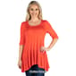 Womens 24/7 Comfort Apparel Elbow Sleeve Swing Tunic Top - image 6