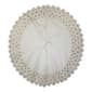 Kurt S. Adler 60in. Scalloped Ivory Embroidered Tree Skirt - image 4