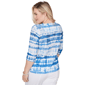 Womens Alfred Dunner The Royal Treatment Tie Dye Blouse - image 2