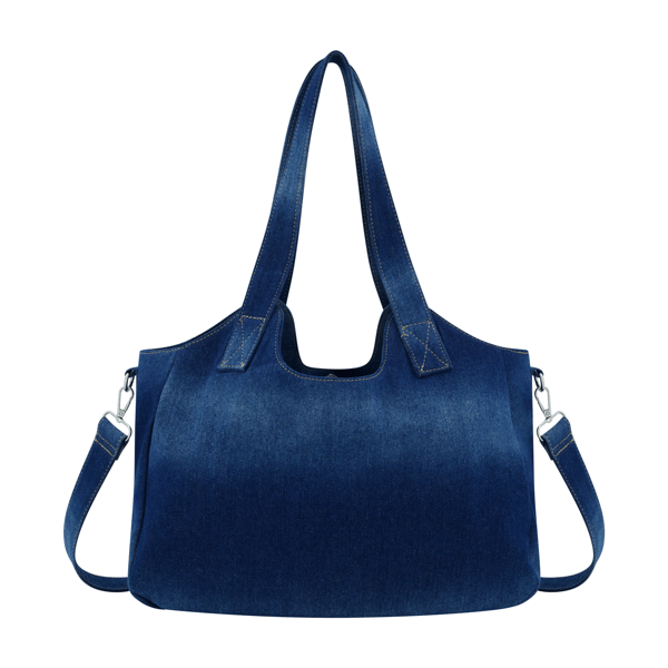 True Religion Horseshoe Stitch Dark Denim Satchel