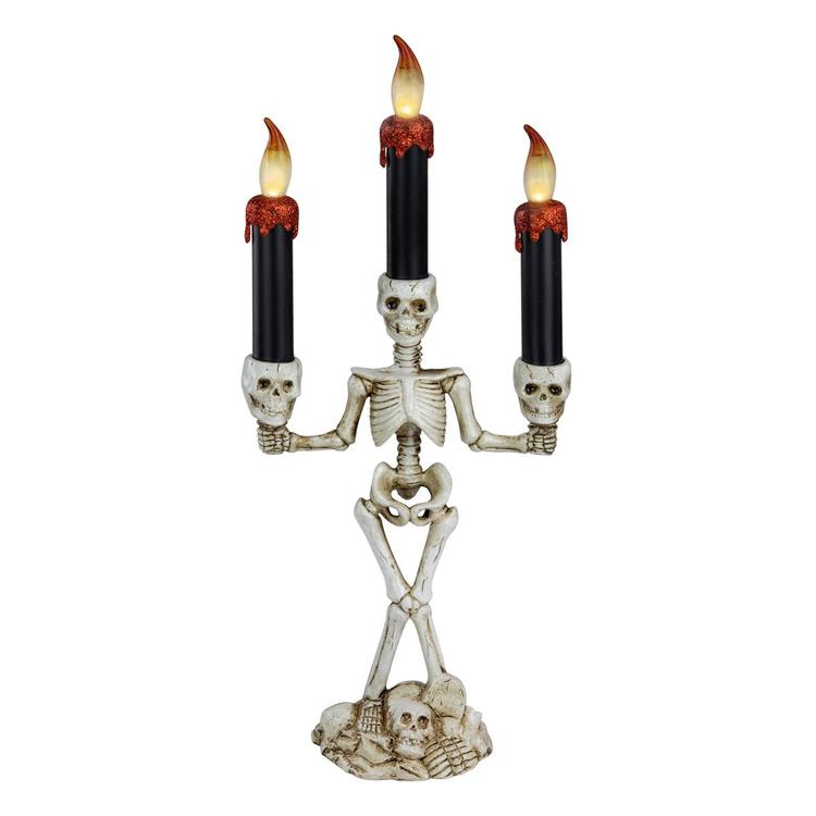 Northlight Seasonal 14.5in. Dripping Candle Skeleton Candelabra