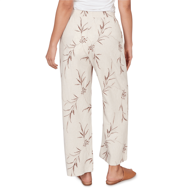 Womens Skye’s the Limit Blooming Pastels Embroidery Wide Pants