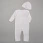 Baby Girl (NB-9M) Bebe Logo & Heart Jumpsuit w/ Hat - image 1