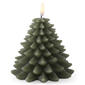 K&K Interiors 5.75in. Christmas Tree LED Candle w/ Timer - image 1