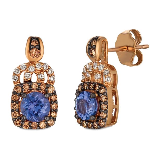 Le Vian Chocolatier(R) Blueberry Tanzanite(R) Diamond Drop Earrings - image 