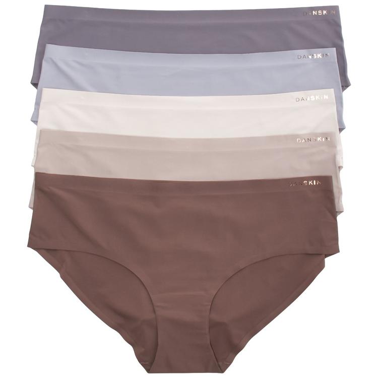 Womens Danskin Laser Bonded Edge Leg Hipster Panties-DS9151-5PKAR