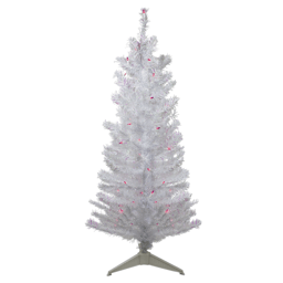 Northlight 4ft. Pink Pre-lit Iridescent Pine Christmas Tree