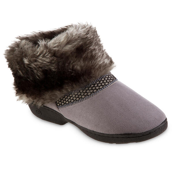 Womens Isotoner Microsuede Mallory Boot Slippers - image 