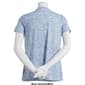 Petite Architect&#174; Short Sleeve Crew Neck Marbled Tee - image 2