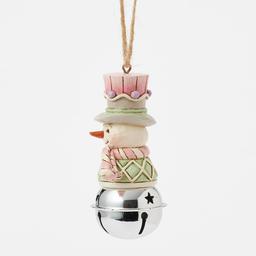 Jim Shore Heartwood Sweets Snowman Bell Christmas Ornament