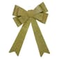 Northlight Seasonal 24in. LED Gold Tinsel Christmas Bow Decor - image 1