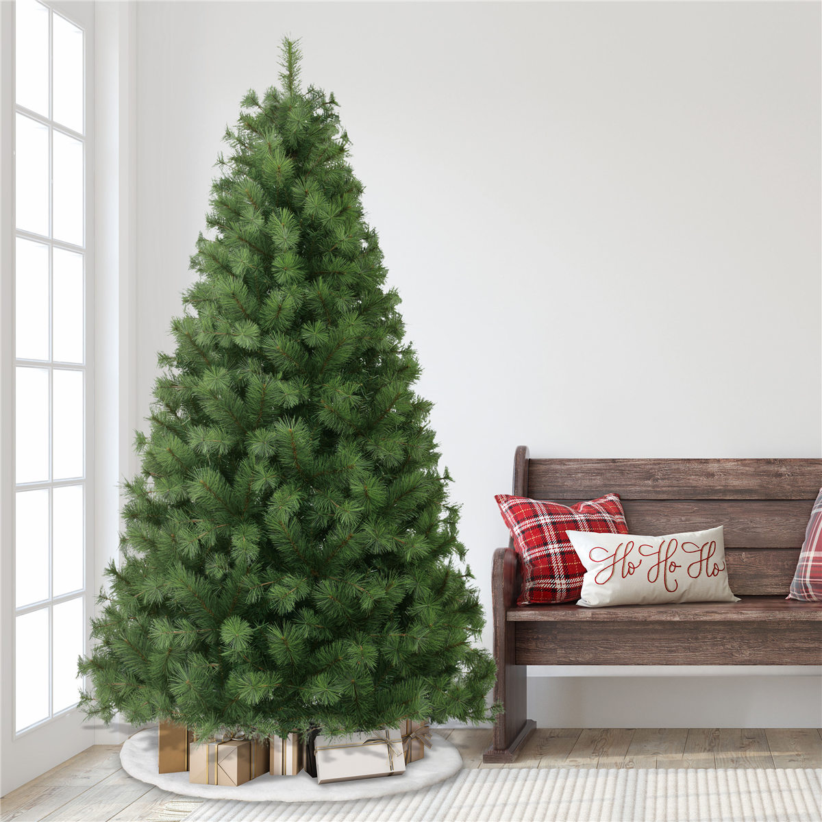 Puleo International 7.5ft. Unlit Colorado Pine Christmas Tree