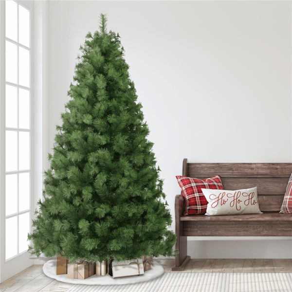 Puleo International 7.5ft. Unlit Colorado Pine Christmas Tree