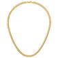 Gold Plated over Sterling Silver Beveled Curb Chain Necklace - image 5