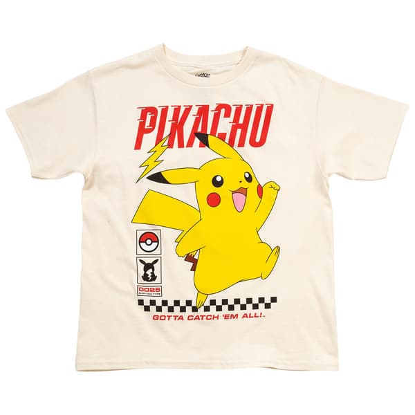 Boys (8-20) Pokemon(tm) Short Sleeve Pikachu Tee - image 